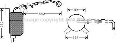 Prasco FDD111 осушитель, кондиционер на FORD MONDEO III седан (B4Y)