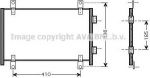 Prasco FT5302 конденсатор, кондиционер на FIAT DUCATO автобус (244, Z_)