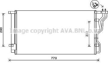 Prasco HY5298D конденсатор, кондиционер на HYUNDAI i40 CW (VF)