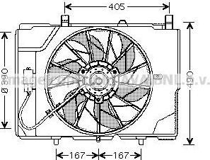 Prasco MS7501 вентилятор, охлаждение двигателя на MERCEDES-BENZ C-CLASS (W202)