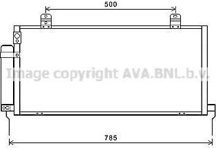 Prasco MTA5221D конденсатор, кондиционер на MITSUBISHI GALANT седан (DJ_, ED_, EF_)