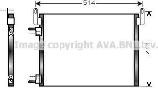 Prasco OL5587 конденсатор, кондиционер на OPEL SIGNUM
