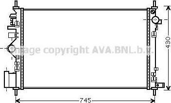 Prasco OLA2469 радиатор, охлаждение двигателя на VW LT 28-46 II c бортовой платформой/ходовая часть (2DC, 2DF, 2