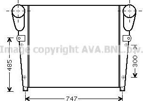 Prasco RE4047 интеркулер на RENAULT TRUCKS Magnum