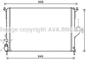 Prasco RTA2477 радиатор, охлаждение двигателя на DACIA LOGAN (LS_)