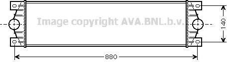 Prasco RTA4359 интеркулер на OPEL MOVANO Combi (J9)