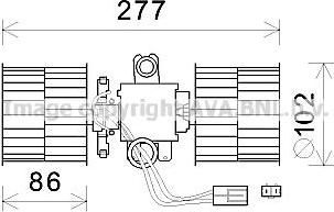 Prasco SA8022 электродвигатель, вентиляция салона на SKODA FELICIA I Fun (797)