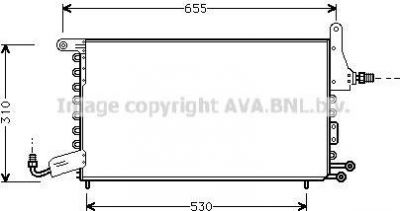 Prasco ST5026D конденсатор, кондиционер на SEAT TOLEDO I (1L)
