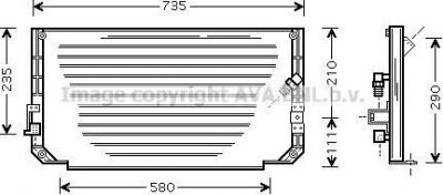 Prasco TO5279 конденсатор, кондиционер на TOYOTA COROLLA Liftback (_E11_)