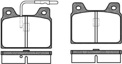 Remsa 0068.02 комплект тормозных колодок, дисковый тормоз на PEUGEOT 505 (551A)