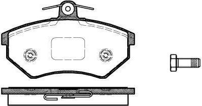 REMSA Колодки передние VW B3/B2/G2 16V/CHERY TYGGO (357698151A, 0134.50)