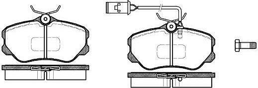 Remsa 0303.12 комплект тормозных колодок, дисковый тормоз на ALFA ROMEO 164 (164)