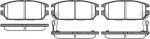 REMSA Колодки задние MITSUBISHI Galant ->96/Space Wagon 98-04 (MR389582, 0356.12)