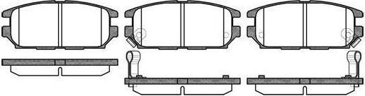 REMSA Колодки задние MITSUBISHI Galant ->96/Space Wagon 98-04 (MR389582, 0356.12)