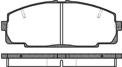 Remsa 0421.20 комплект тормозных колодок, дисковый тормоз на TOYOTA HIACE IV автобус (LH1_)