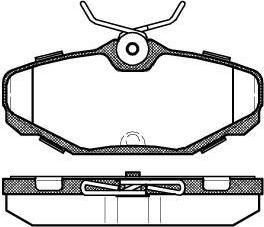 Remsa 0455.00 комплект тормозных колодок, дисковый тормоз на FORD USA TAURUS (P5_)