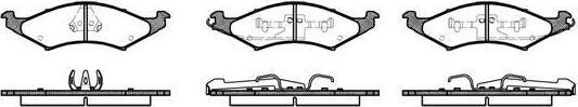 Remsa 0527.00 комплект тормозных колодок, дисковый тормоз на FORD USA TAURUS (P5_)
