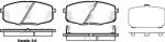 REMSA Колодки передние KIA CEED/ CARENS/HYUNDAI I30 (581011HA00, 1038.12)