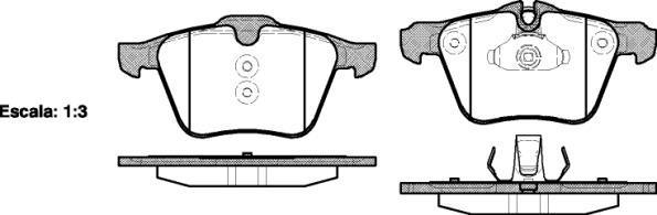REMSA Колодки передние FORD S-Max 07->/VOLVO S80 II/JAGUAR S-Type 02-> (1405511, 1217.00)