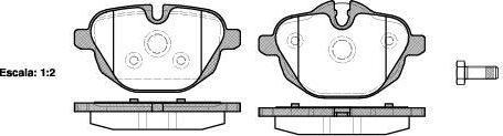 REMSA Колодки задние 5-Serie (F10/F11)/X3(F25) all 10- (34216796741, 1421.00)