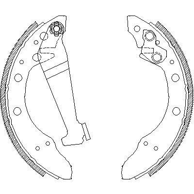 REMSA Колодки барабанные VAG A80/90/100/Coupe/Golf II/Jetta/Passat B2 (4046.00)