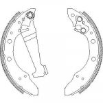 REMSA Колодки барабанные AD 80 VW G3/Skoda (200x40) (4046.01)