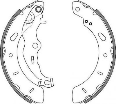REMSA 4256.00 колодки барабанные з.! Ford Focus III 1.6/2.0TDCI 11> (4256.00)