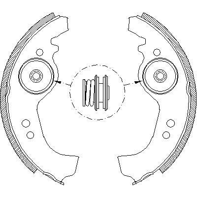 Remsa 4258.01 комплект тормозных колодок на FIAT PANDA (141A_)
