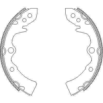 Remsa 4322.00 комплект тормозных колодок на MAZDA 323 I (FA)