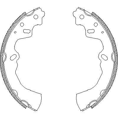 Remsa 4362.00 комплект тормозных колодок на MAZDA 929 II универсал (HV)