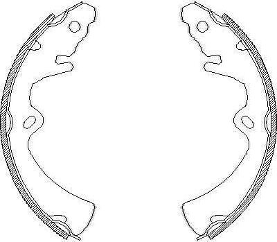 Remsa 4363.00 комплект тормозных колодок на MAZDA 323 I (FA)