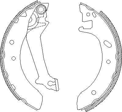 REMSA Колодки барабанные FORD Mondeo I/II 93-00 /203x38.5mm (1014655, 4512.00)