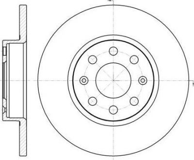 Remsa 61209.00 тормозной диск на OPEL CORSA D