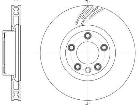Remsa 61419.11 тормозной диск на VW TOUAREG (7P5)