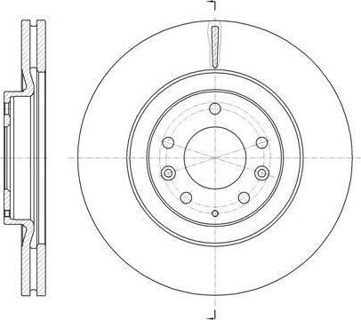 Remsa 61638.10 тормозной диск на MAZDA CX-7 (ER)