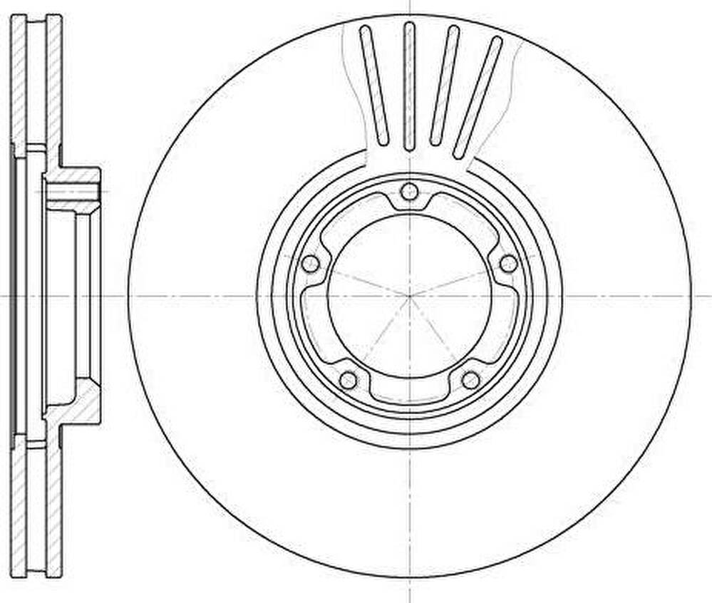 Remsa 6519.10 тормозной диск на FORD TRANSIT c бортовой платформой/ходовая часть (E_ _)