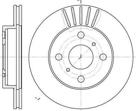 Remsa 6618.10 тормозной диск на TOYOTA YARIS (SCP1_, NLP1_, NCP1_)