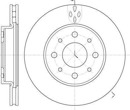 Remsa 6745.10 тормозной диск на FIAT PANDA (169)