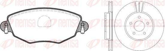 Remsa 8776.00 комплект тормозов, дисковый тормозной механизм на FORD MONDEO III (B5Y)