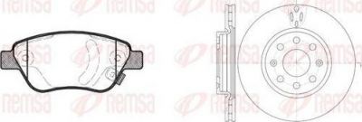 Remsa 8858.02 комплект тормозов, дисковый тормозной механизм на OPEL CORSA D