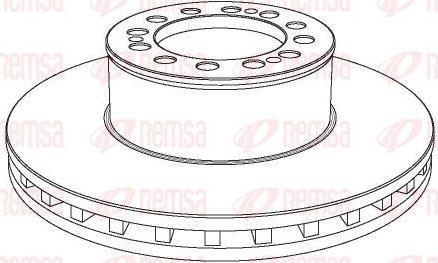 Remsa NCA1046.20 тормозной диск на MAN E 2000