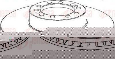 Remsa NCA1075.20 тормозной диск на MAN SЬ
