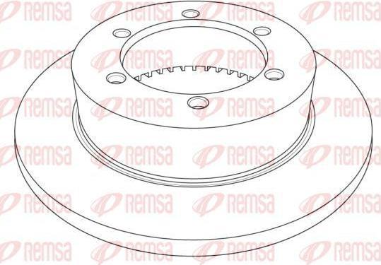 Remsa NCA1214.10 тормозной диск на NISSAN CABSTAR
