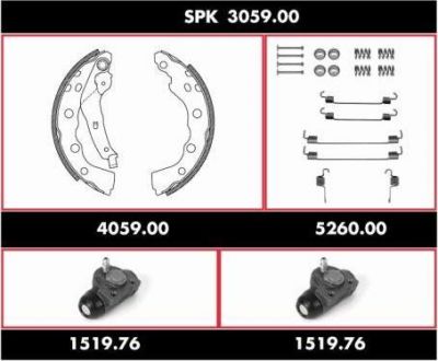 Remsa SPK 3059.00 комплект тормозов, барабанный тормозной механизм на MITSUBISHI CARISMA (DA_)