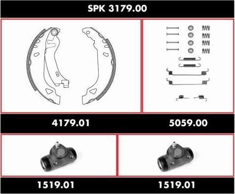 Remsa SPK 3179.00 комплект тормозов, барабанный тормозной механизм на FIAT TEMPRA (159)