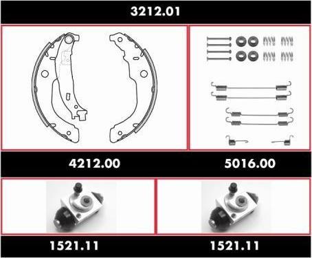 Remsa SPK 3212.01 комплект тормозов, барабанный тормозной механизм на PEUGEOT 207 (WA_, WC_)