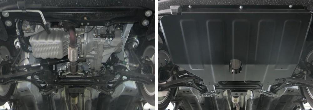 RIVAL RIVAL 111.00918.1 Защита картера + КПП + комплект крепежа, Chery Tiggo 2 2017-, V - 1.5 (111.00918.1)