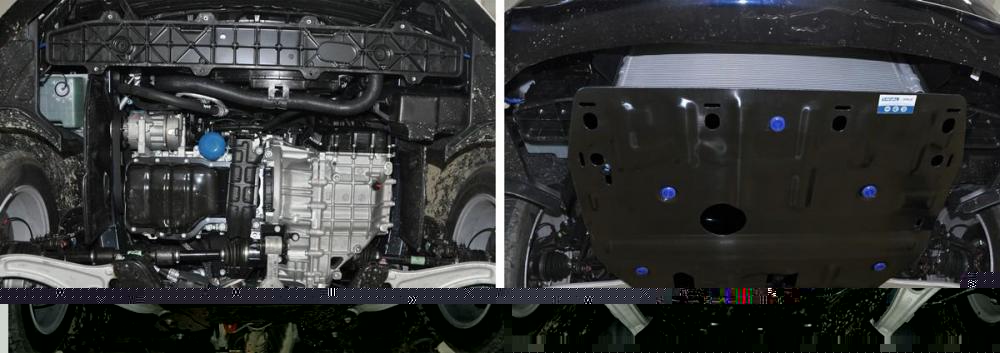 RIVAL RIVAL 111.2342.1 Защита картера + КПП, Hyundai i40 2015-, V - 2.0/Hyundai i40 2012-2015, V - 2.0 (111.2342.1)