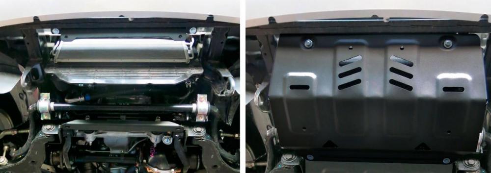 RIVAL 111.4046.1 Защита радиатора! сталь mitsubishi pajero sport 3.0/2.4d 16>, fiat fullback 16>