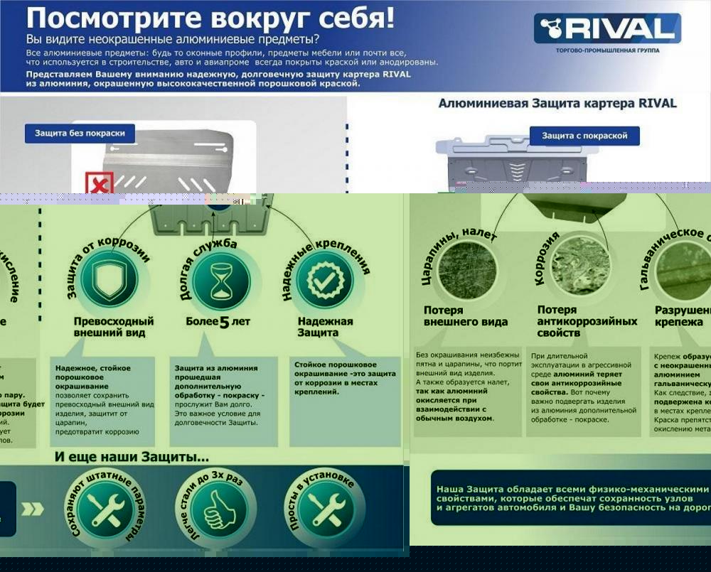 RIVAL Защита картера, X6 2012-2014,30d; 35i; 50i (333.0504.1)